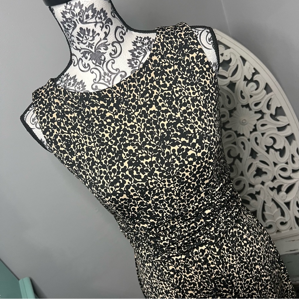Jessica Howard Ditsy Floral Geo Sleeveless Dress Size 6 NWOT Wedding Guest - Picture 3 of 14